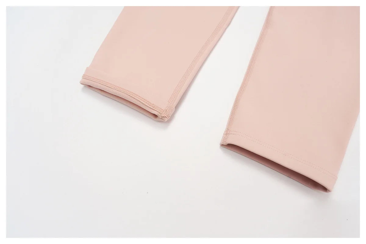 2PCS Yoga Set Workout Sets Women Sportswear Gym Clothing Fitness Zipper Long Sleeve High Waist Leggings Sports Suits Yoga Suit