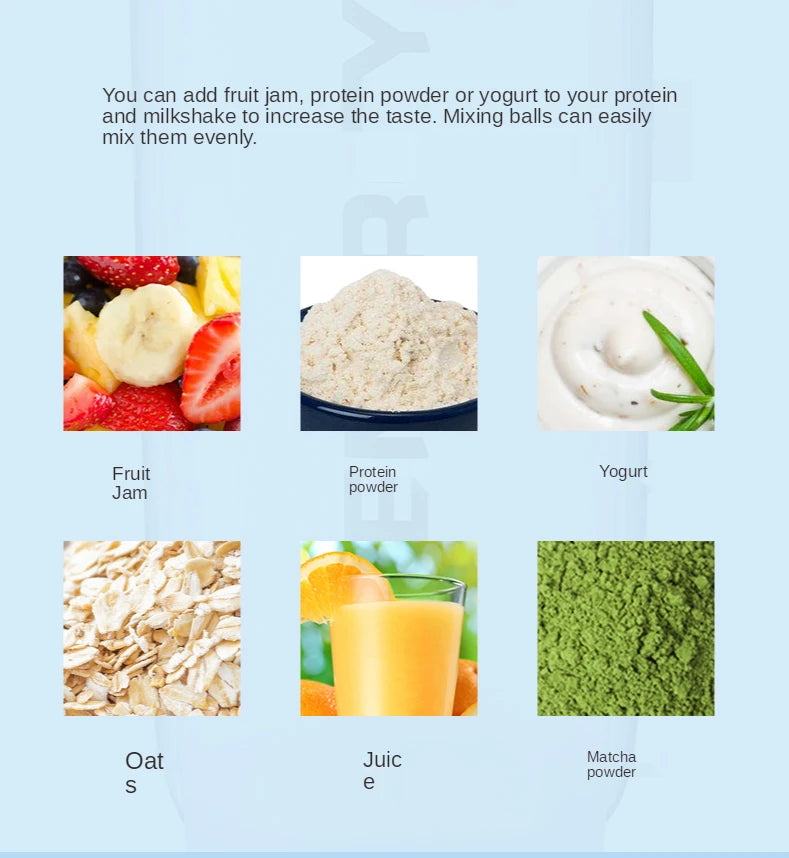 500/700MLSports Water Bottle Protein Shaker Outdoor Travel Portable JuiceCup With Powder Case Coffee Mugs Leak Proof DrinkBottle