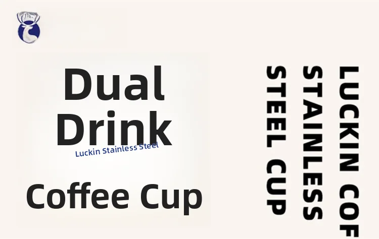 Luin Coffee 304 Stainl Steel Double Drink Insulated Mug 340ml Modern Simple Sle for Outdoor Use Birthday Gift for Frie