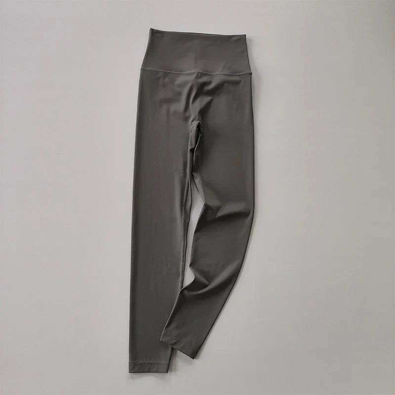 Pocket Sports Nude Yoga Pants Women's High Waist Hip Lift Tight Tight Leggings  Fast-Drying Running and Fitness Pants