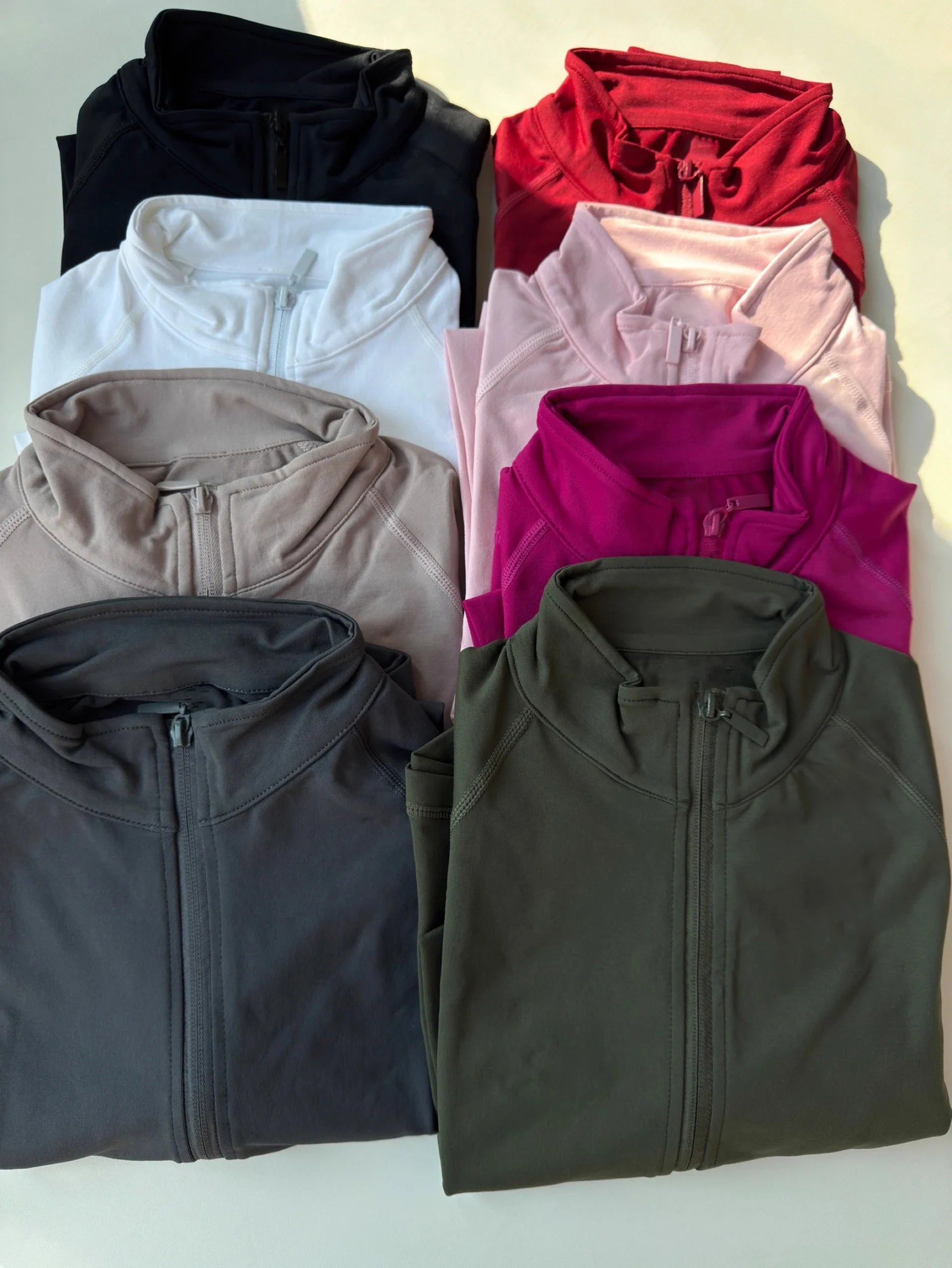 Dynamic Zippy Raglan Sleeve High Stretch Longline Subtle Contour Zip-Up Coat Fitness Activewear Yoga Gym Jacket