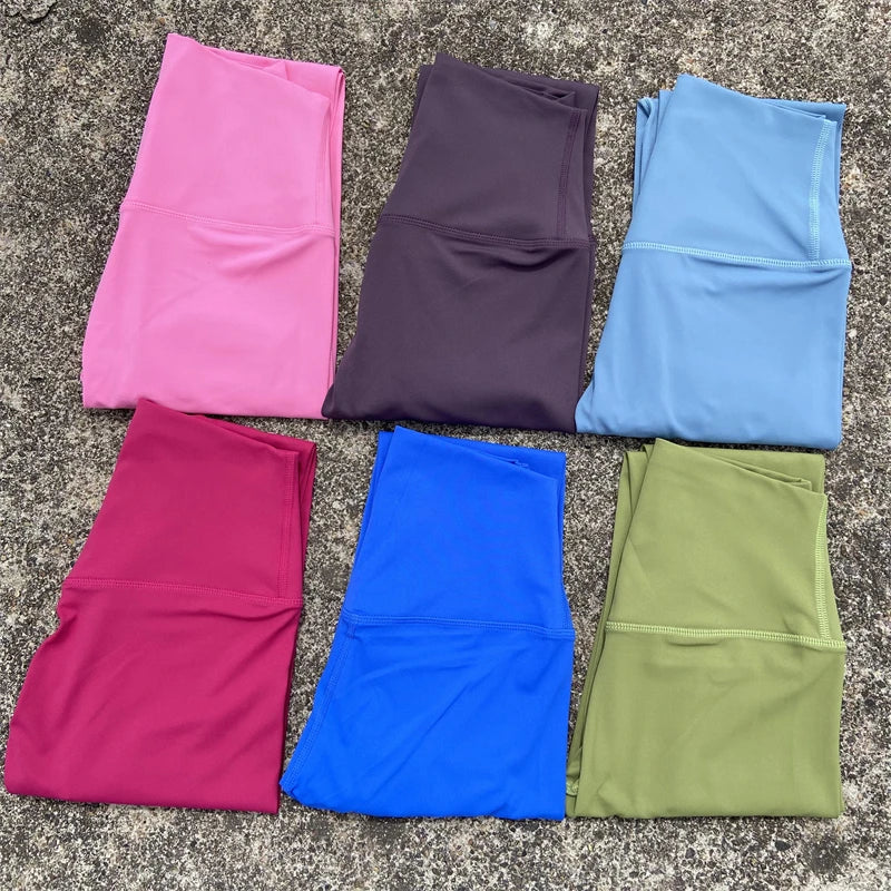 Women Yoga Leggings Gym Sports Pants With Pockets High Waist Tights Plus Size Fitness Pants Running Workout Training Trousers