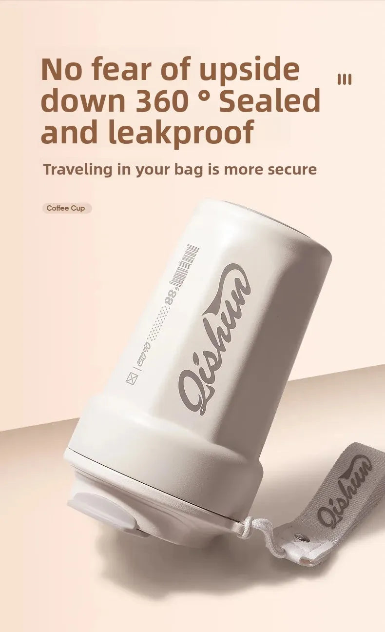 Portable 316 Stainless Steel Coffee Insulated Mug Octagonal Shape Travel Water Cup with Logo Printing Companion Mug for Men