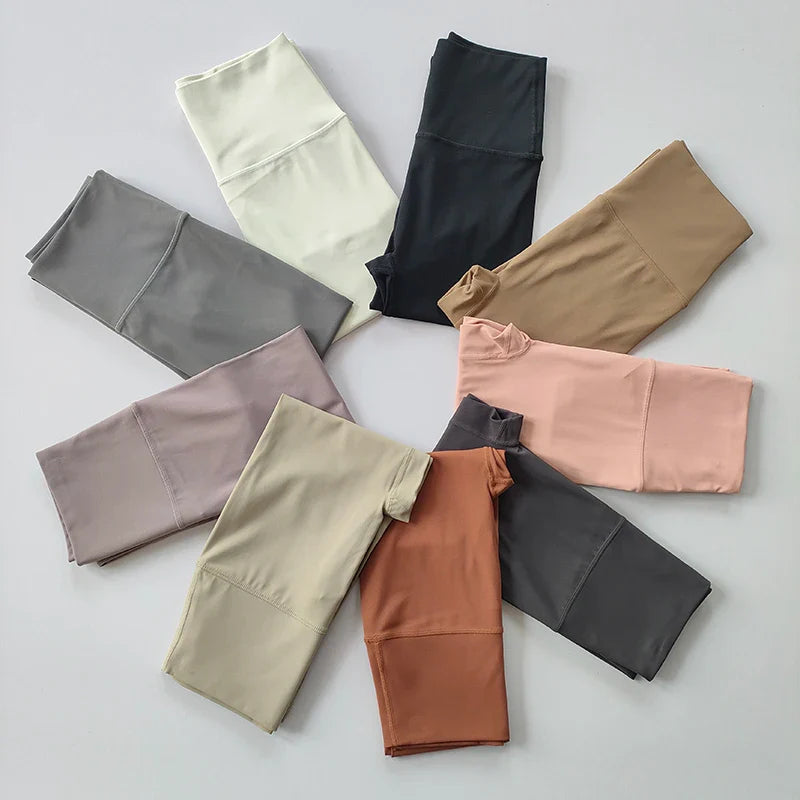 Pocket Sports Nude Yoga Pants Women's High Waist Hip Lift Tight Tight Leggings  Fast-Drying Running and Fitness Pants