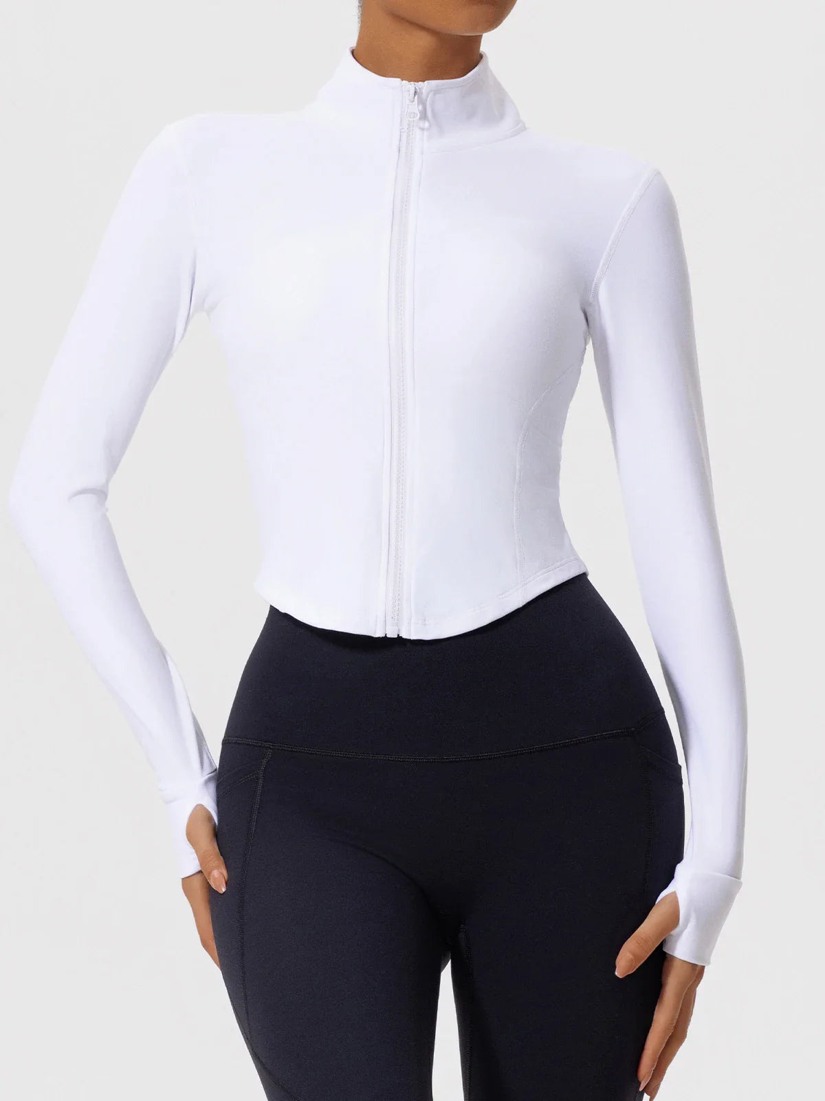 Hearuisavy Ultra-Soft Fabrics Casual Tight Sports Jackets Women Zipper Yoga Clothes Female Quick-Dry Long Sleeve Sportswear