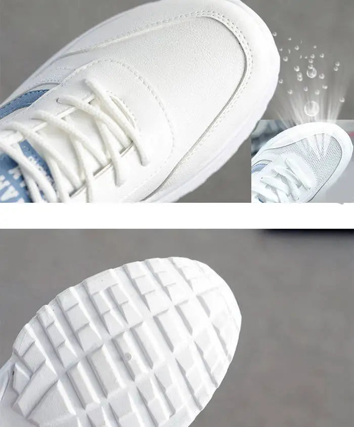 spring autumn Casual Zapatos Mujer Shoes Comfortable Breathable Mesh Sneakers Womens's Flat White Sneakers Vulcanized designer