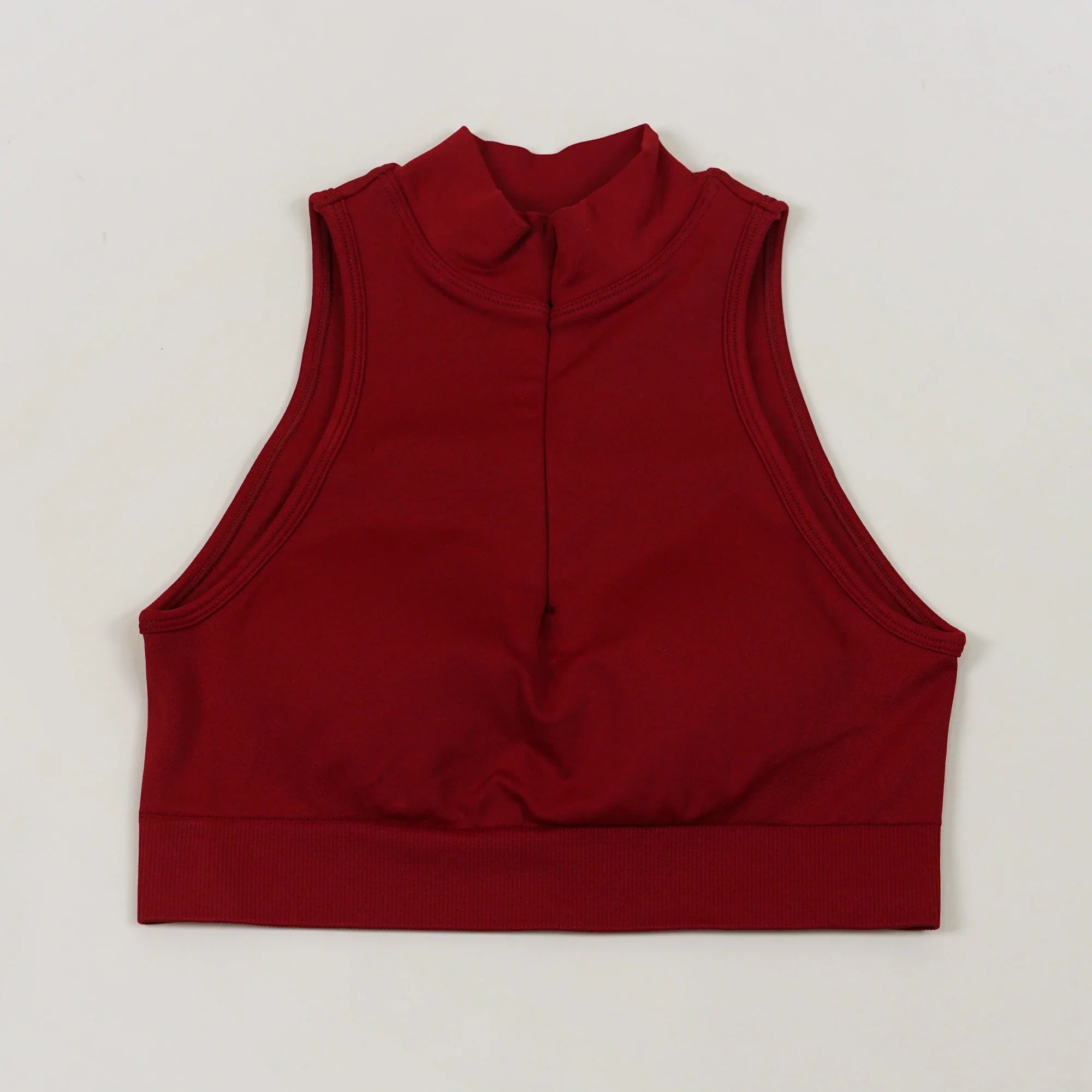 VEQKING 1/4 Zip Tank Top Women Racer Back Yoga Vest with Pads Lapel Sports Crop Tops Shockproof Dynamic Gym Workout Bra Tops