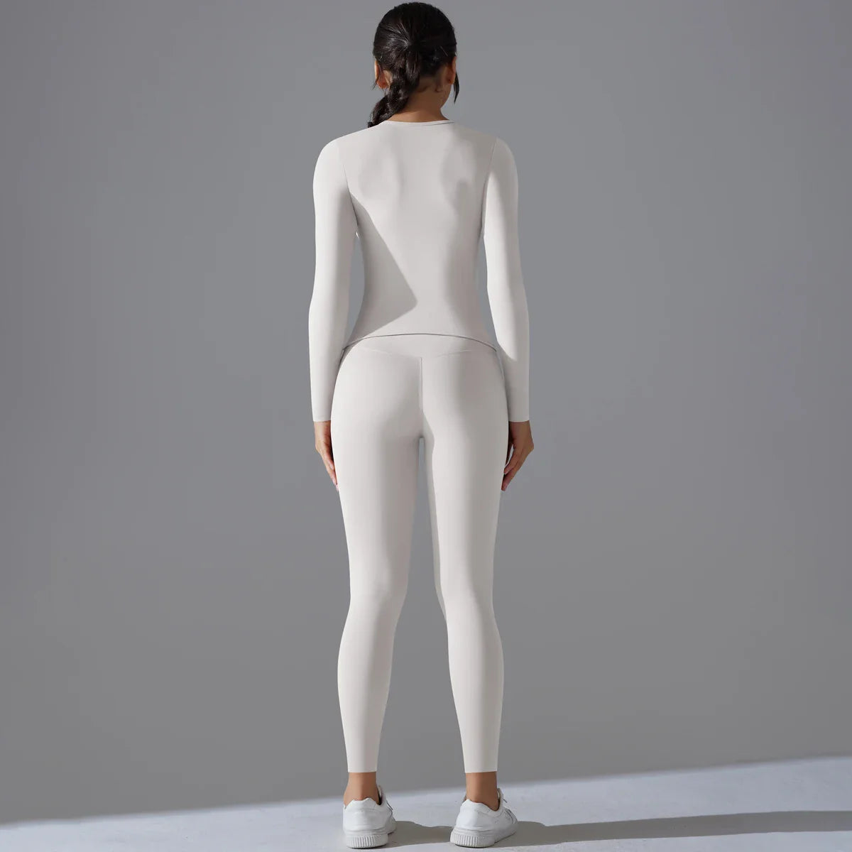 Yoga Suit Sports Set Sleeve Breathable Stretchy GYM Yoga Slim Fitness Active Top BreathableTummy Control Slimming Booty Leggings