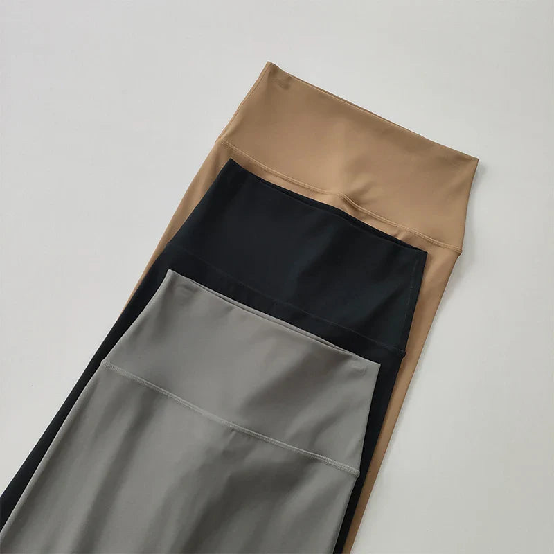 Pocket Sports Nude Yoga Pants Women's High Waist Hip Lift Tight Tight Leggings  Fast-Drying Running and Fitness Pants