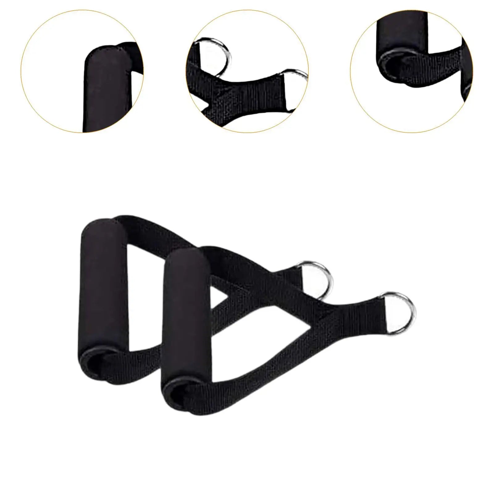 2x Band Handles for Home Gym Fitness Equipment Cable Handles