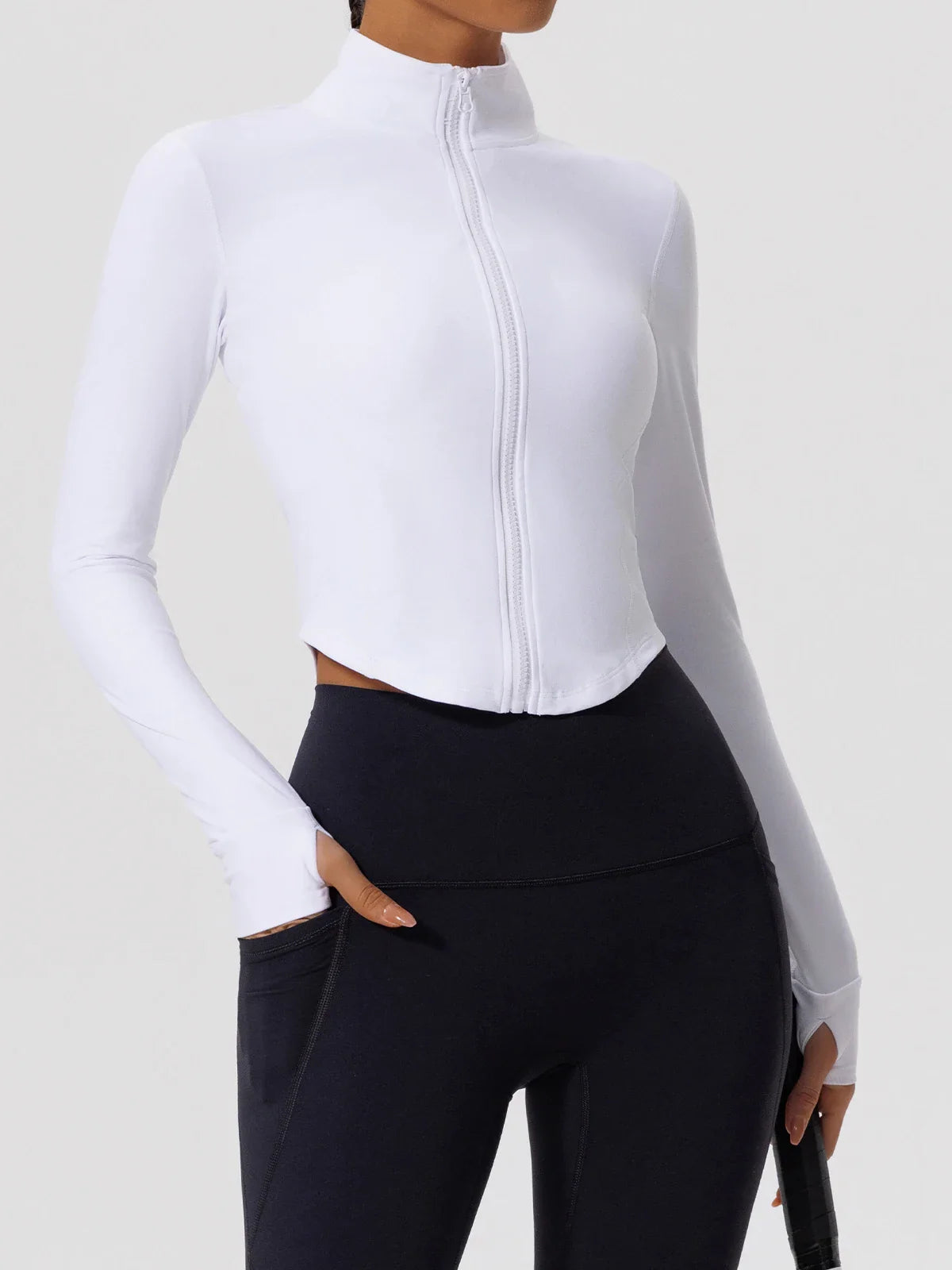 Hearuisavy Ultra-Soft Fabrics Casual Tight Sports Jackets Women Zipper Yoga Clothes Female Quick-Dry Long Sleeve Sportswear