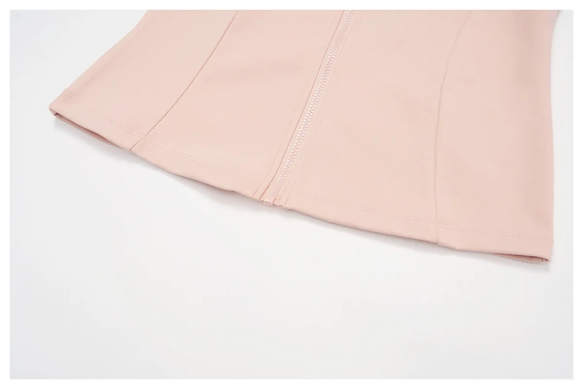 2PCS Yoga Set Workout Sets Women Sportswear Gym Clothing Fitness Zipper Long Sleeve High Waist Leggings Sports Suits Yoga Suit