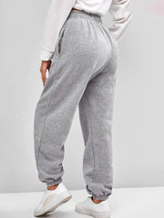 Comfortable High Waist Sweatpants for Women Stretchy and Soft Everyday Pants with Elastic Waistband