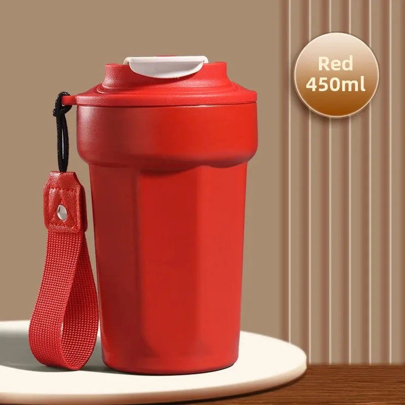 Portable 316 Stainless Steel Coffee Insulated Mug Octagonal Shape Travel Water Cup with Logo Printing Companion Mug for Men