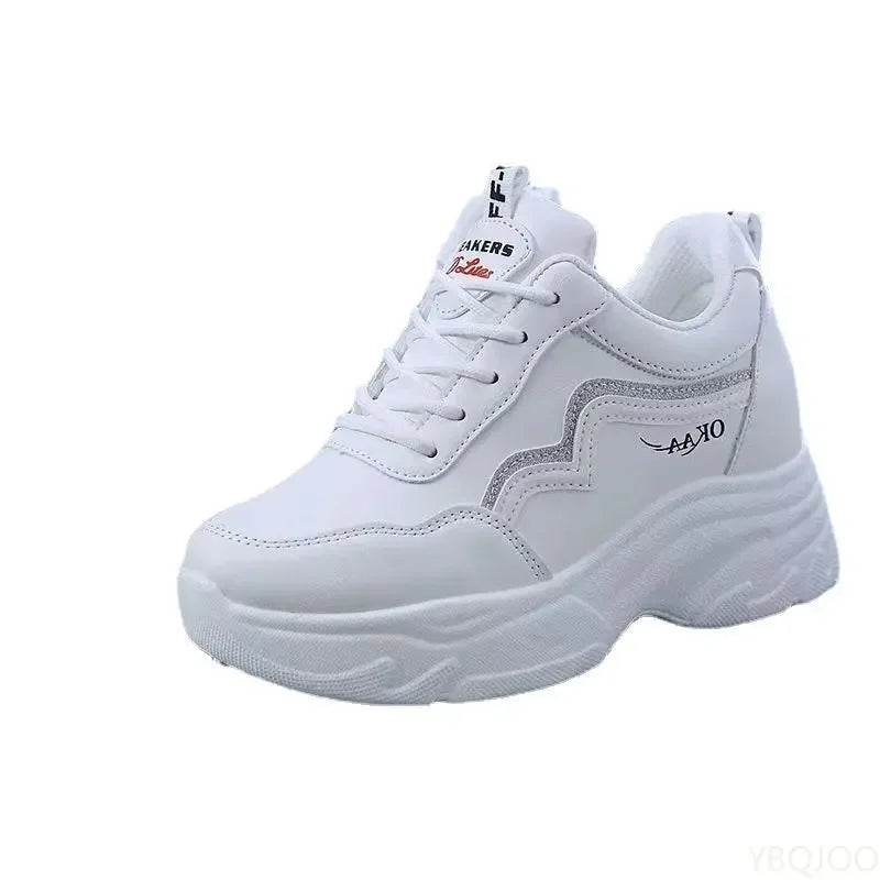 High top Women's Sneakers Casual comfort vulcanized shoes Fashion versatile leather shoe Ladies nonslip breathable Shoes Zapatos