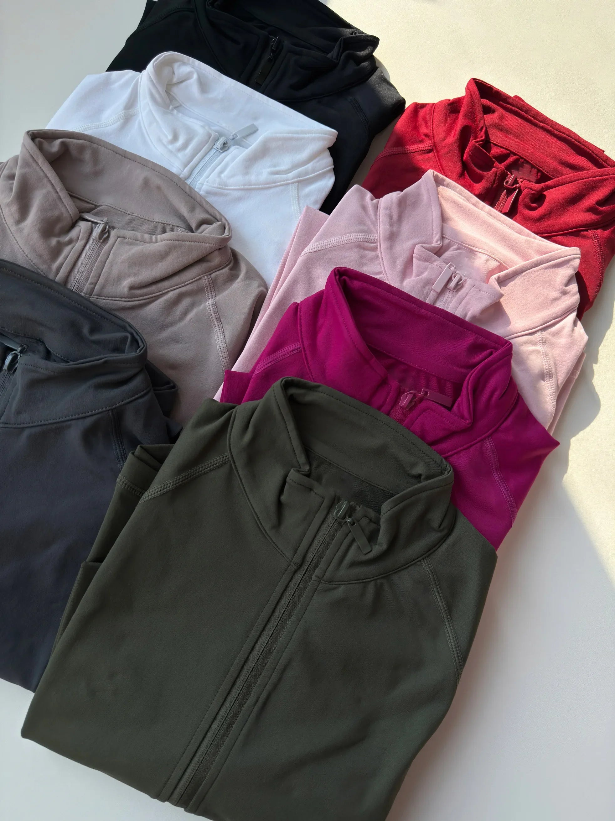 Dynamic Zippy Raglan Sleeve High Stretch Longline Subtle Contour Zip-Up Coat Fitness Activewear Yoga Gym Jacket