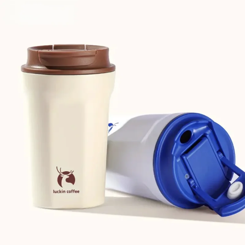 Luin Coffee 304 Stainl Steel Double Drink Insulated Mug 340ml Modern Simple Sle for Outdoor Use Birthday Gift for Frie