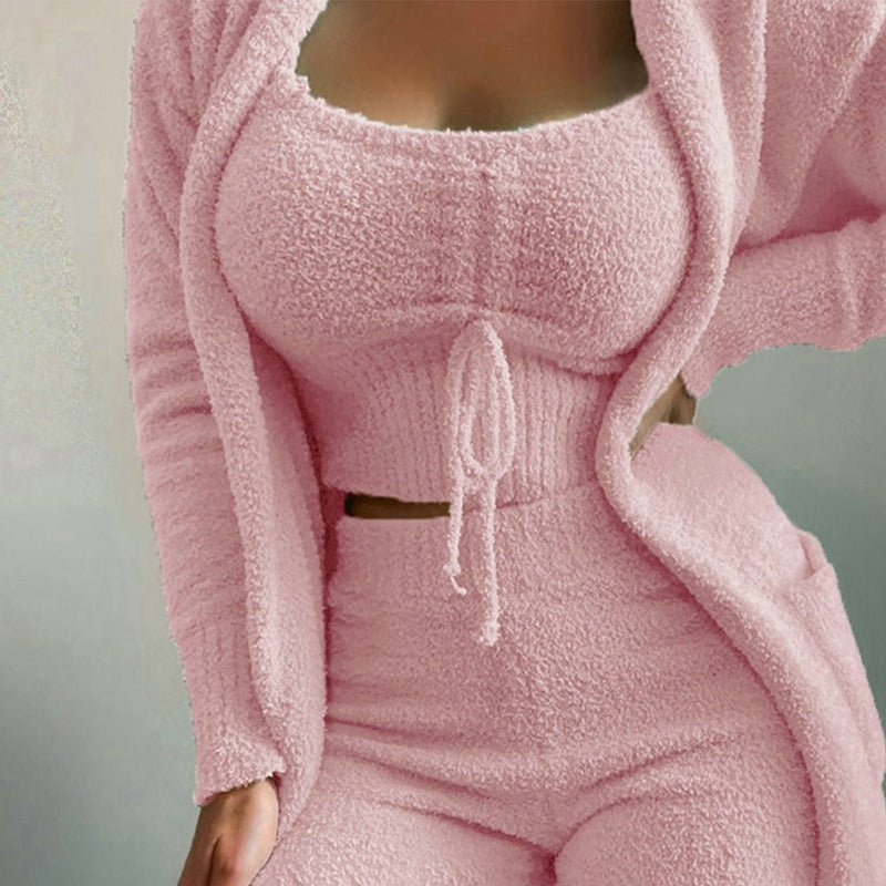 SnuggleSoft Fleece Loungewear Set Flamin' Fitness