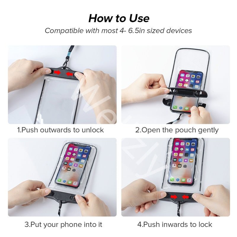 AquaGuard Waterproof Phone Pouch Flamin' Fitness