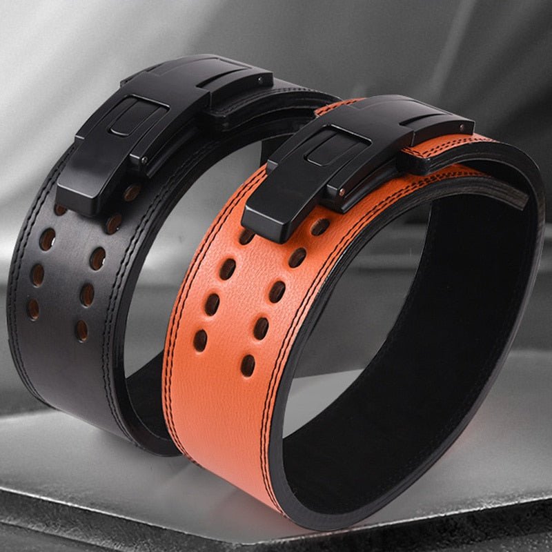 Cowhide Wide Weightlifting Belt Flamin' Fitness