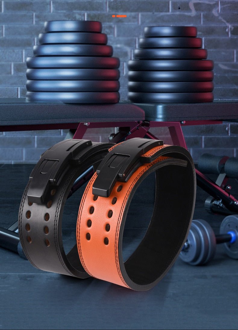 Cowhide Wide Weightlifting Belt Flamin' Fitness