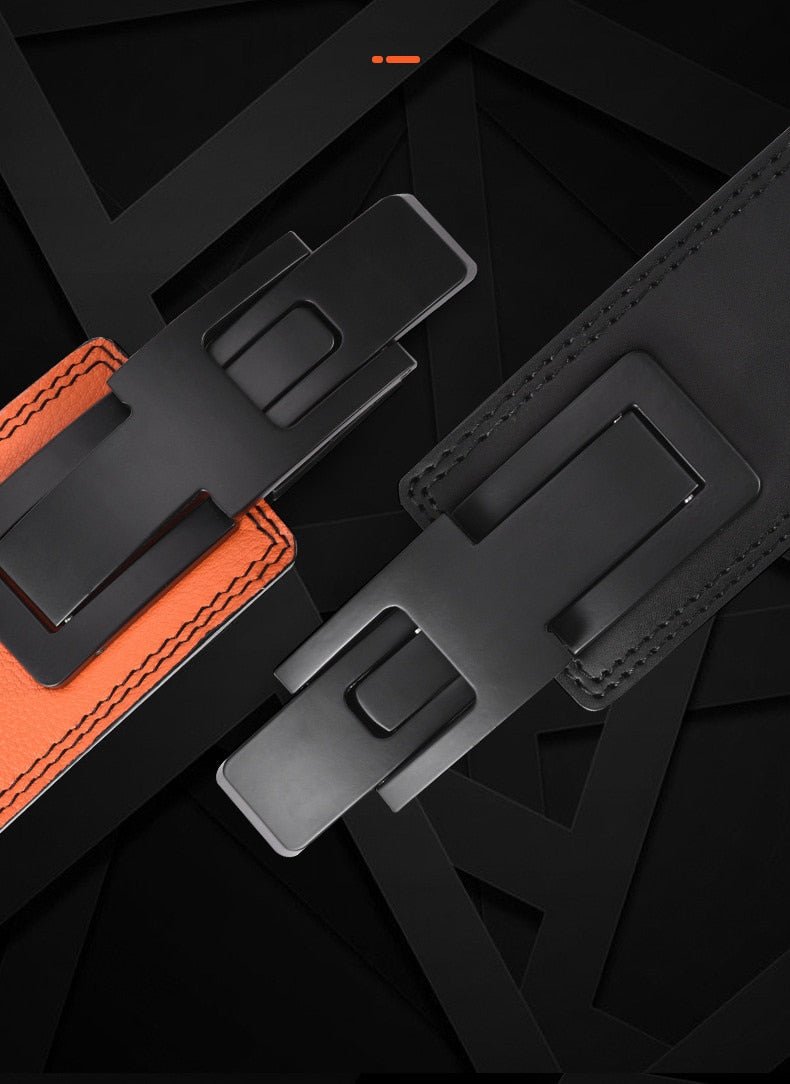 Cowhide Wide Weightlifting Belt Flamin' Fitness