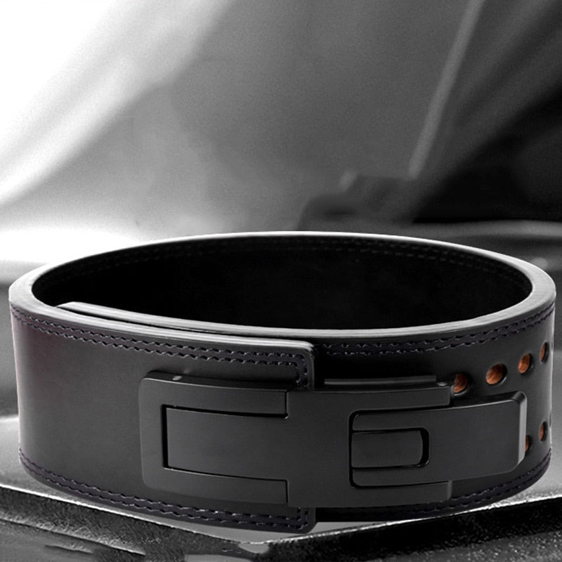 Cowhide Wide Weightlifting Belt Flamin' Fitness