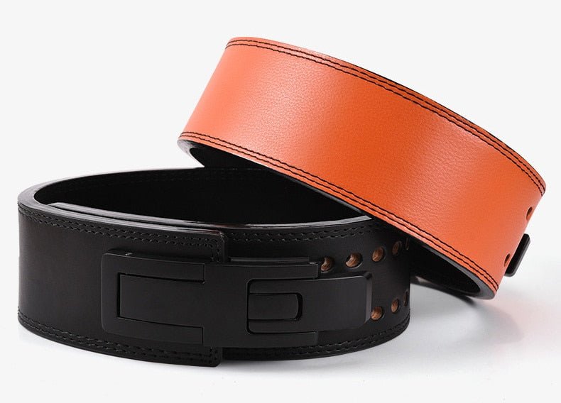 Cowhide Wide Weightlifting Belt Flamin' Fitness