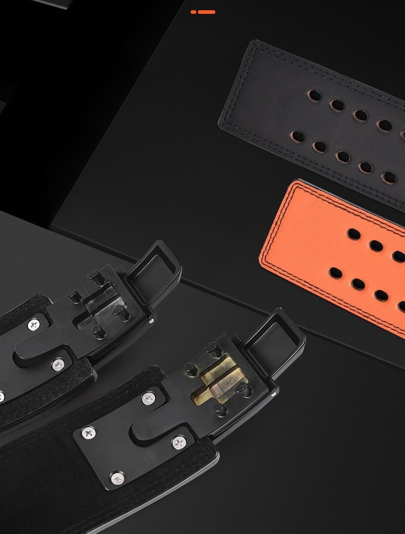 Cowhide Wide Weightlifting Belt Flamin' Fitness