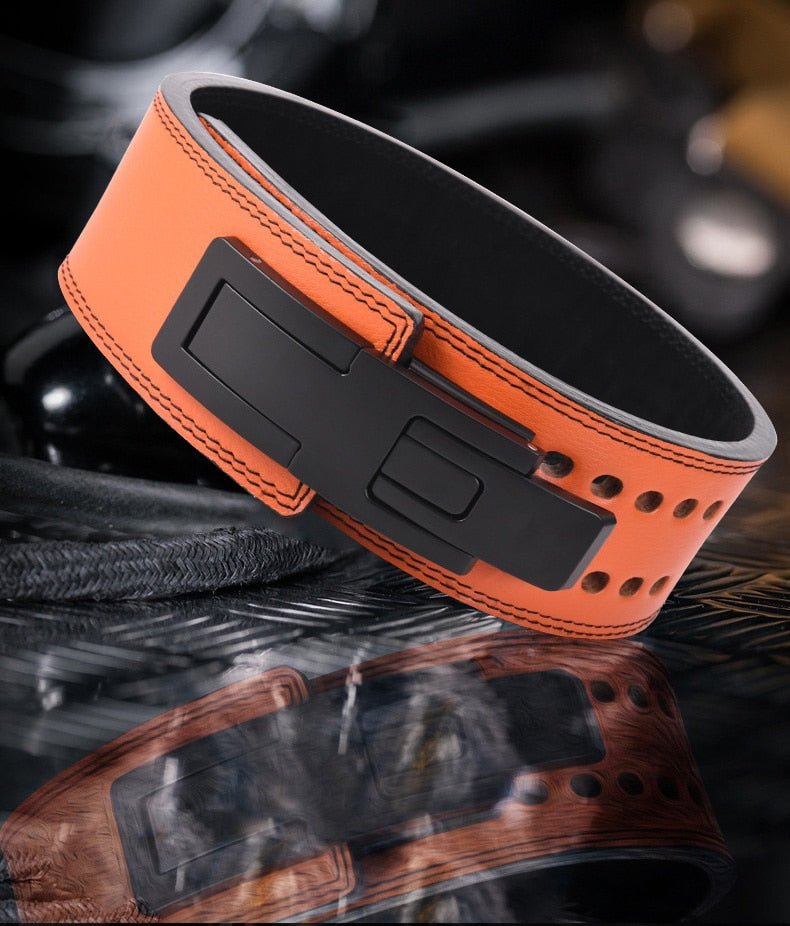 Cowhide Wide Weightlifting Belt Flamin' Fitness