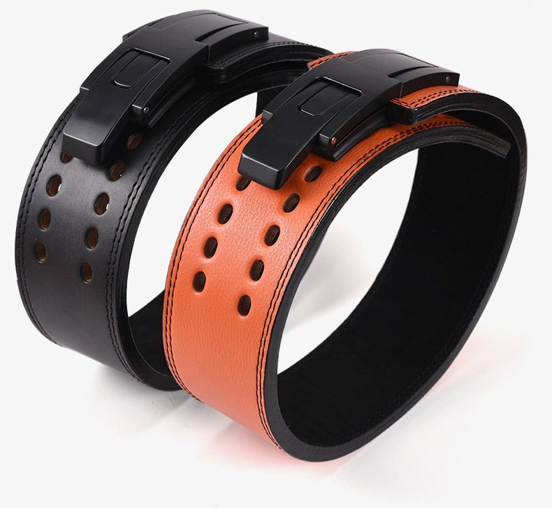 Cowhide Wide Weightlifting Belt Flamin' Fitness