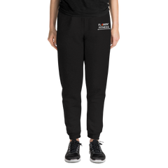 Women's Black Embroidered Logo Joggers Flamin' Fitness