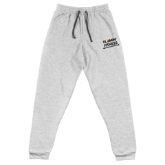 Women's Athletic Heather Embroidered Logo Joggers Flamin' Fitness