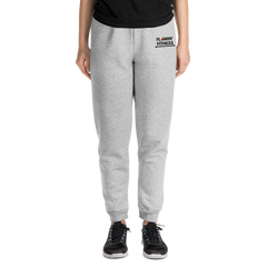 Women's Athletic Heather Embroidered Logo Joggers Flamin' Fitness