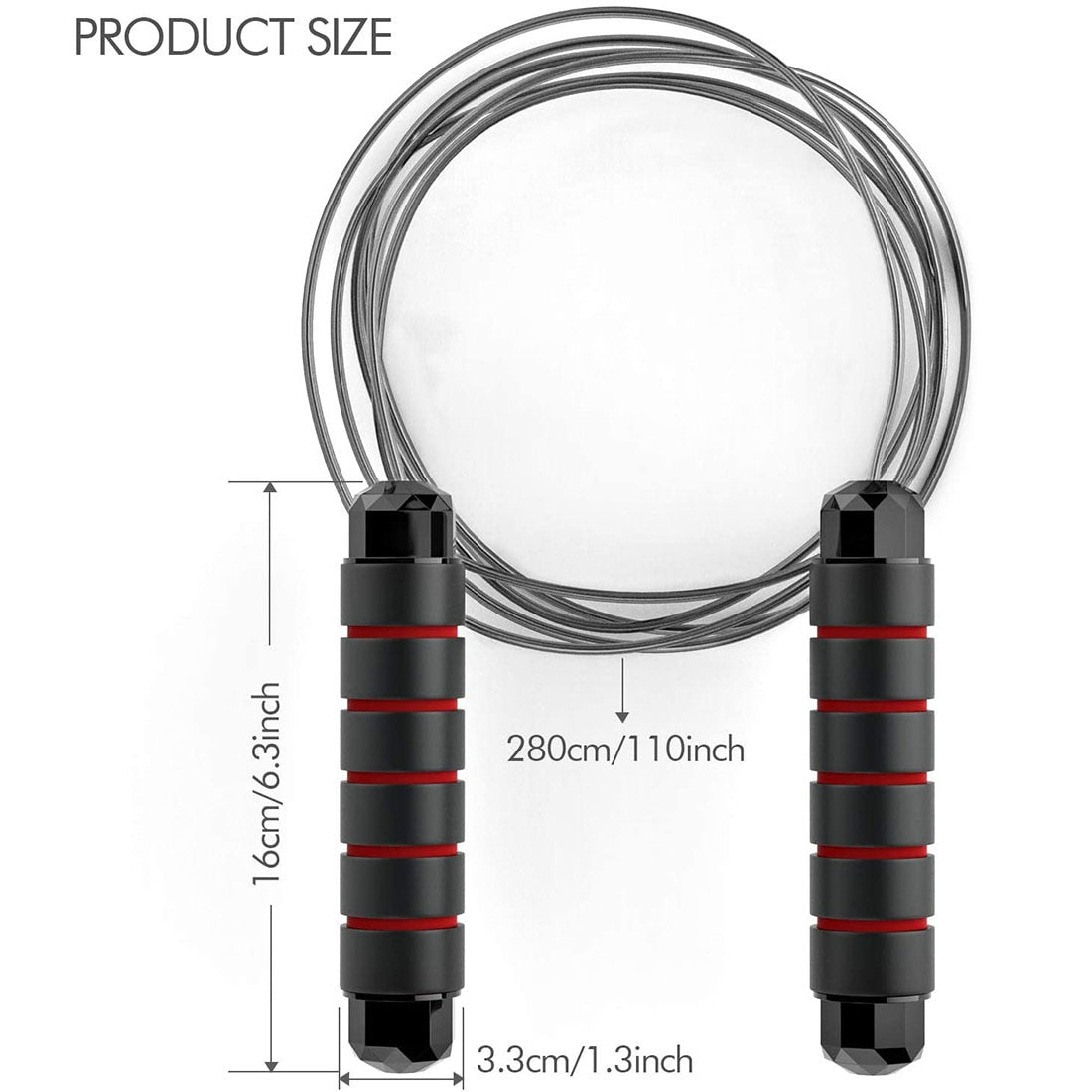 Tangle-Free Skipping Rope Flamin' Fitness